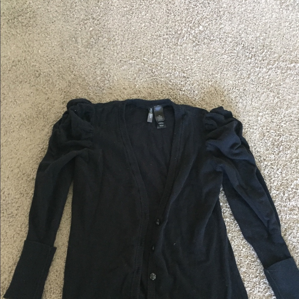 Black cardigan